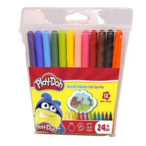 Play-Doh Keçeli Kalem 2 Mm. 12 Renk (Pvc)